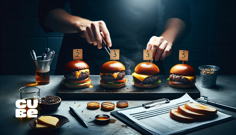 مقایسه و رتبهبندی برگرهای برندها؛ آزمونهای طعمی، بافتی و ارزشگذاری مصرفکننده