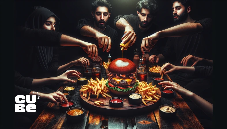 آیین‌های خوردن برگر و عادت غذایی ایرانی‌ها دور میز با برگر گورمه، سیب‌زمینی سرخ‌کرده و سس‌ها؛ تاثیر عادت غذایی بر سلیقه برگری
