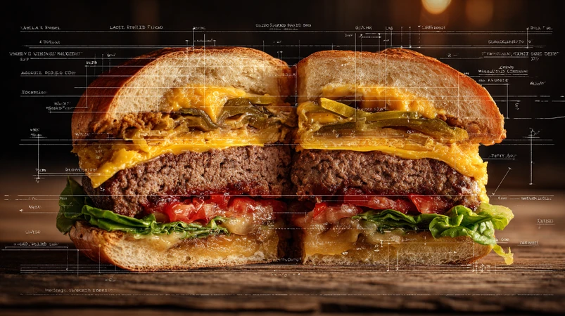 طراحی لایهبندی در برگرسازی؛ مهندسی چیدمان برای یک لقمه بینقص