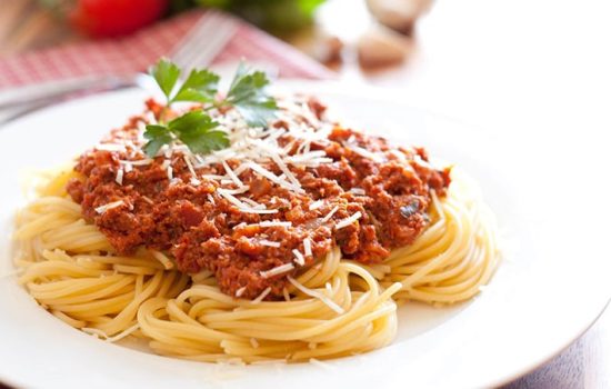 اسپاگتی با سویا